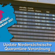 Neue Niedersächsische Quarantäne-Verordnung – Update QuarantäneVerordnung