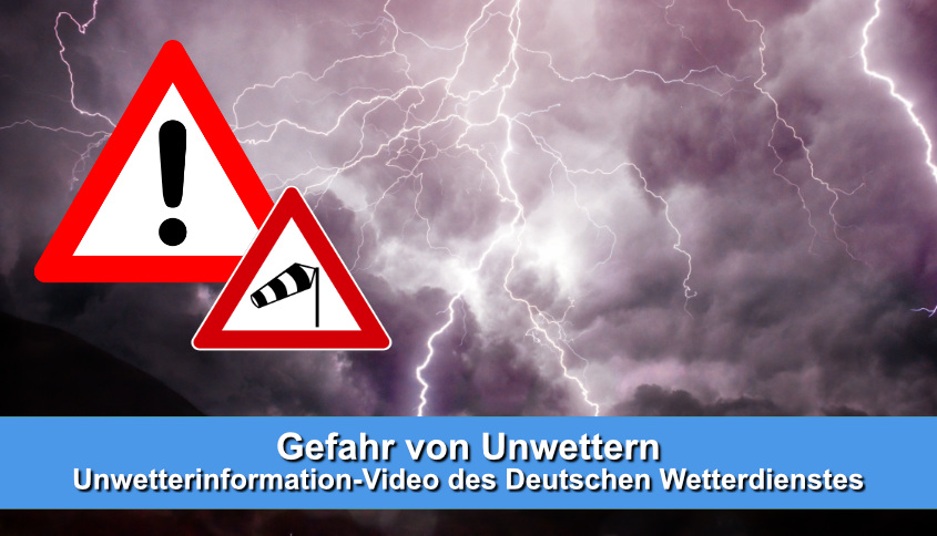 Unwetterwarnung per Video