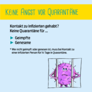 Region startet Mini-Kampagne „Keine Angst vor Quarantäne“ – Quarantäne Angst