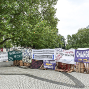 Protestcamp von Fridays for Future – Klima Camp Banner