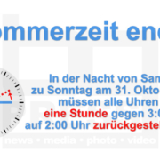 Sommerzeit 2021 endet