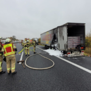 Brennender Cola LKW