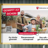 Niedersachsen informiert zu seiner Impfkampagne in 10 Sprachen