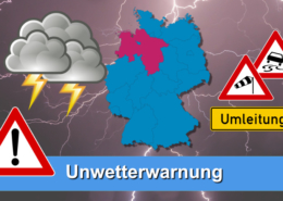 Unwetterwarnung Symbolbild