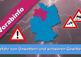 DWD warnt vor schweren Gewittern am Samstagabend Gefahr vor Unwetter