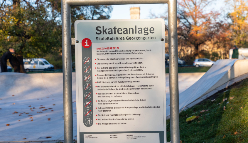 Neue Skateanlage im Georgengarten von Hannover
