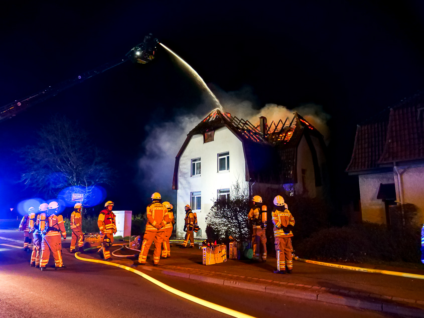 Dachstuhlbrand in Langenhagen