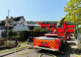 Dachstuhlbrand in Hannover-Bothfeld Dachstuhlbrand Bothfeld