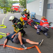 Großübung Feuerwehr und DRK