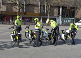 Verkehrssicherheit: Fahrradstaffel führt Schwerpunktkontrollen durch Fahrradstreife Polizei