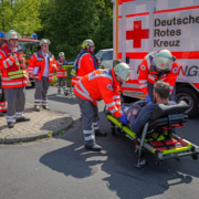 Ehernamtliche Helfer des DRK