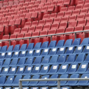 Fußballstadion leere Sitze