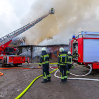 Großbrand in Thönse