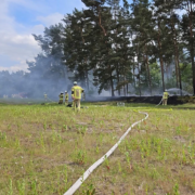 Flächenbrand auf Bundeswehr-Übungsgelände bei Luttmersen Waldbrand