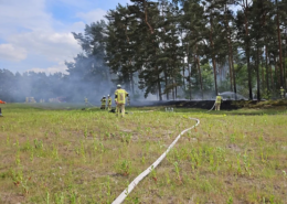 Flächenbrand auf Bundeswehr-Übungsgelände bei Luttmersen Waldbrand