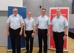Osterwald wird neuer Regionsbrandmeister in Hannover Regionsfeuerwehr Hannover - Alte und neue Führung