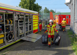 Großübung: Feuerwehr trainiert Salzsäureaustritt in Lehrte Großübung ABC-Lage
