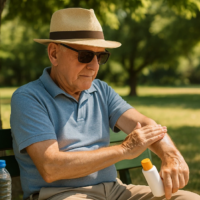 Sonnenschutz bei älteren Menschen
