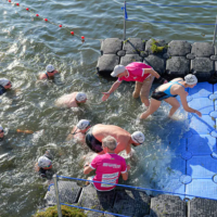 Hilfsstellung Schwimmstrecke Triathlon Hannover 2025