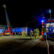 Großbrand in ehemaligem Schlachthof in Gleidingen bei Laatzen