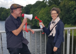 Faust und Busch starten Kulturkooperation in Hannover Battle auf der Gemüsebrücke