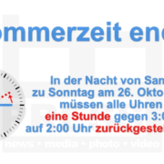 Sommerzeit endet