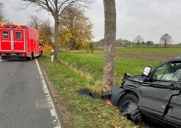 Transporter prallt bei Sehnde gegen Baum – eine Person verletzt Verkehrsunfall bei Sehnde