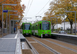 Linie 13 auf dem Weg zur Barrierefreiheit Hochbahnsteig