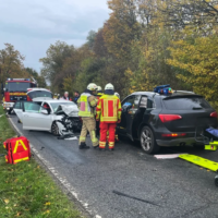 Einsatzstelle auf der L413 bei Sievershausen