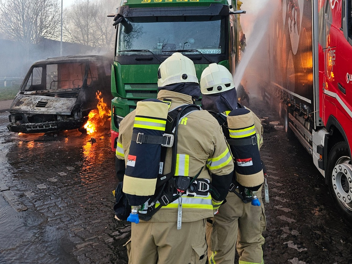 Löscharbeiten bei Minustemperaturen