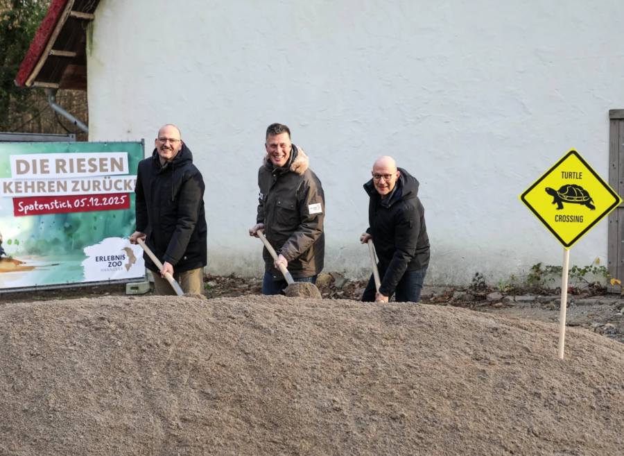 Neues Riesenschildkrötenhaus