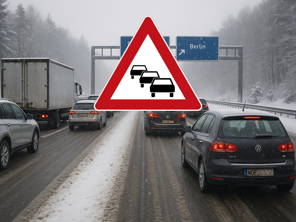 Volle Straßen vor den Feiertagen erwartet Stau um Winter