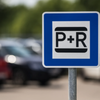 Messeparkplatz Nord 1 wird zur P+R-Anlage getestet Symbolbild P+R