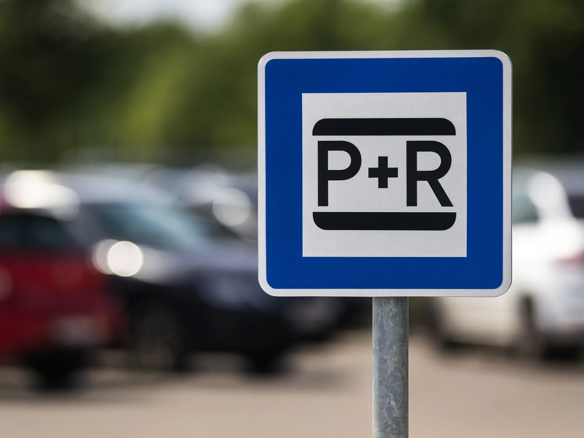Messeparkplatz Nord 1 wird zur P+R-Anlage getestet Symbolbild P+R