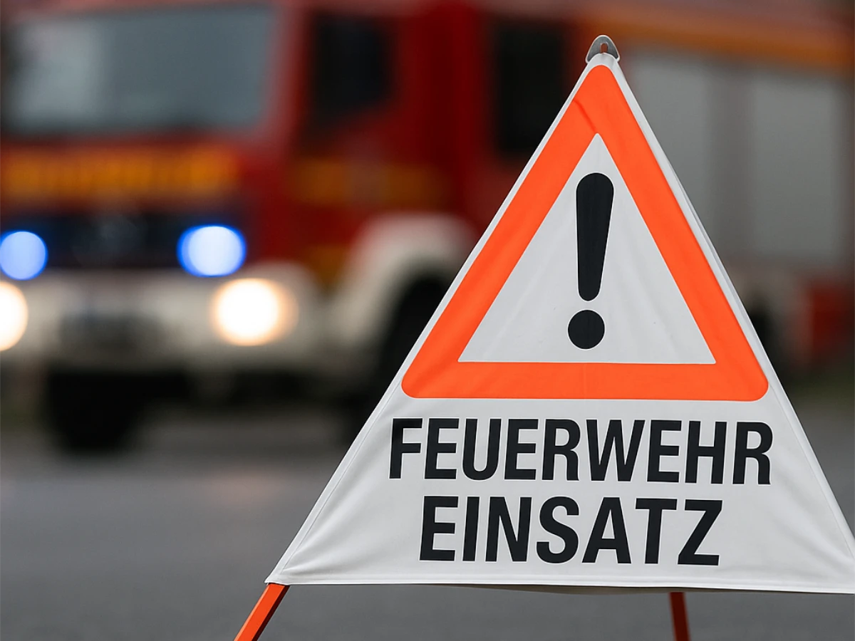 Eng parkende Autos behindern Einsatz in Ahlten Hinweisaufsteller Feuerwehr Einsatz