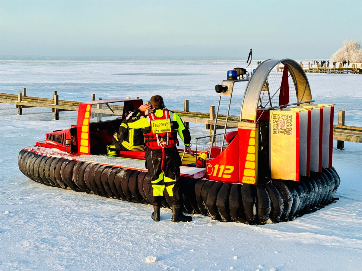Eisrettung am Steinhuder Meer