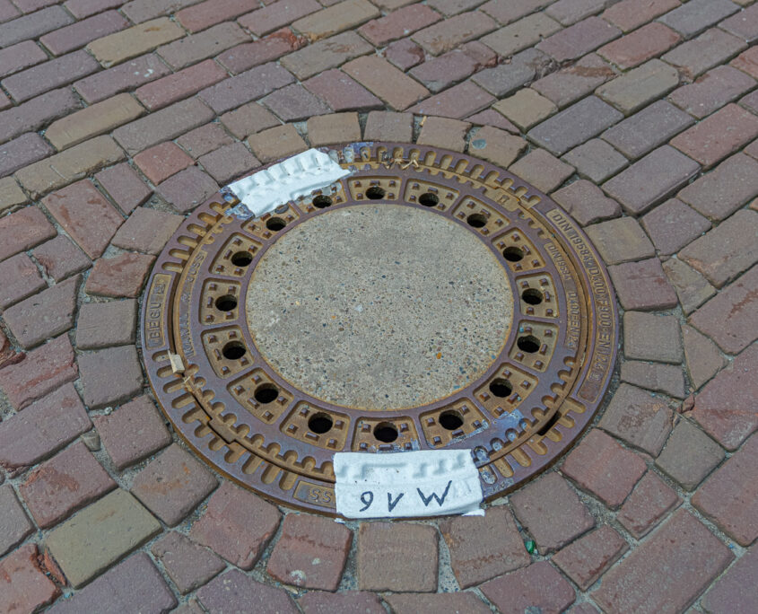 Versiegelte Gullideckel