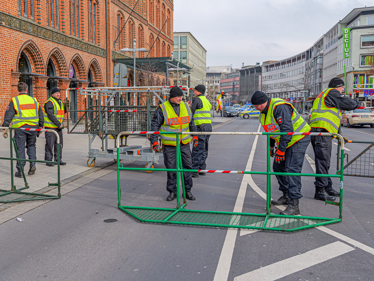 Absperrmaßnahmen Polizei