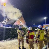 Dachstuhlbrand in Immensen