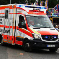 Rettungswagen im Einsatz