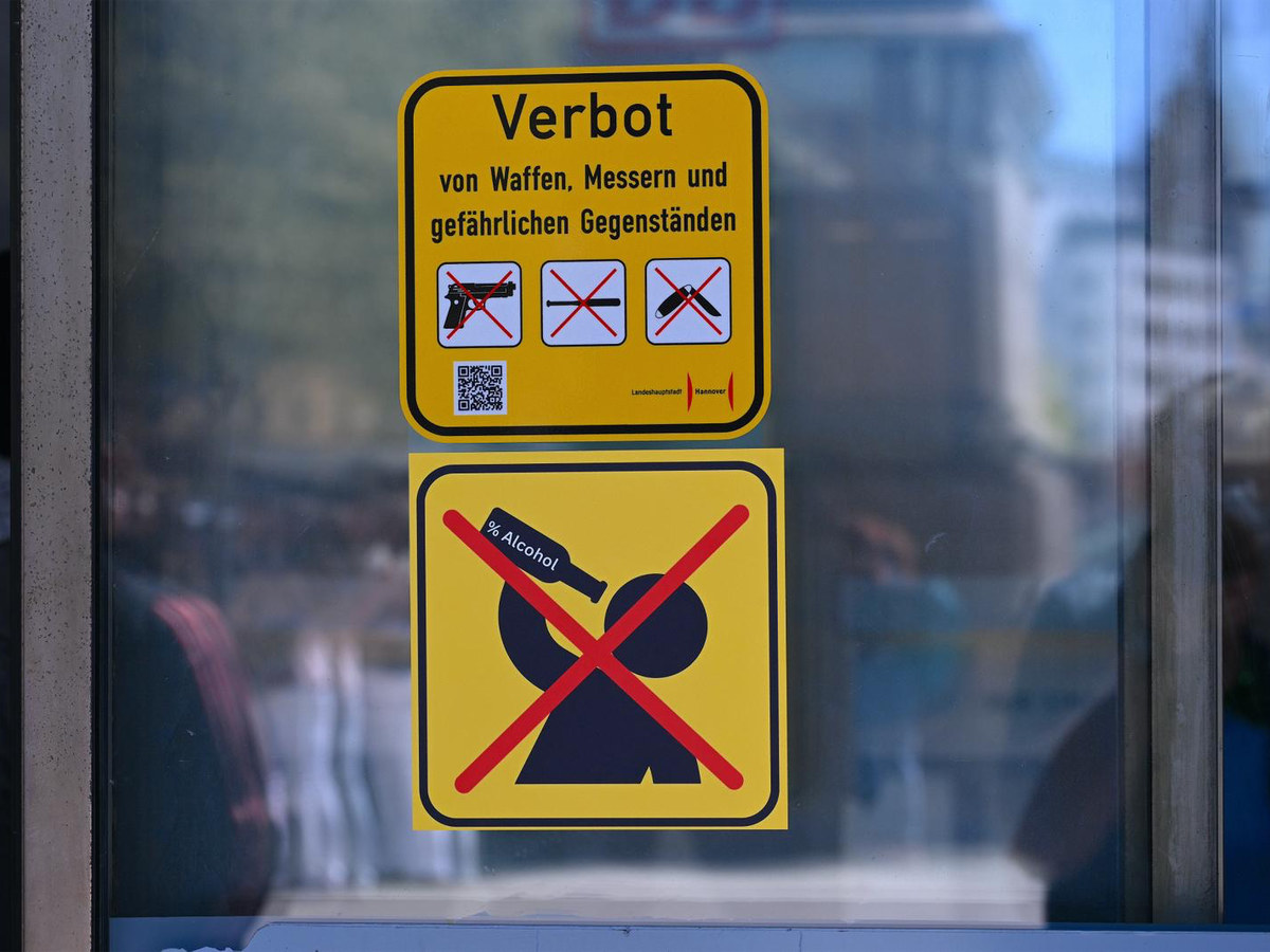 Hauptbahnhof Hannover: Alkoholkonsumverbot tritt am 1. Mai in Kraft – Alkoholverbot Aufkleber