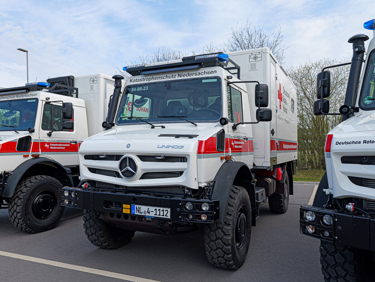 Katastrophenschutz Niedersachsen: Neun geländegängige Krankenwagen in Dienst gestellt – BGPress 20260418 1014 BGPRESS 1397618