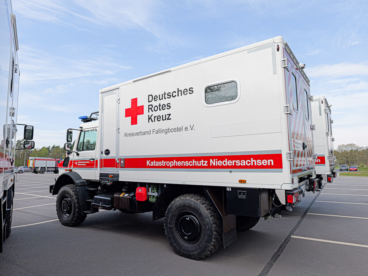 Katastrophenschutz Niedersachsen: Neun geländegängige Krankenwagen in Dienst gestellt – BGPress 20260418 1015 BGPRESS 1397619