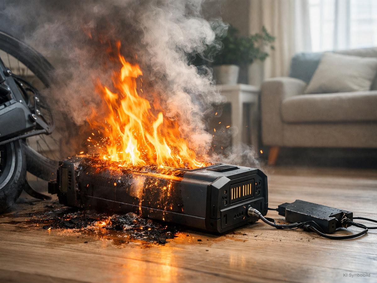 Brennender Akku