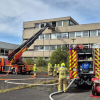 Brand in leerstehendem Gewerbeobjekt in Laatzen