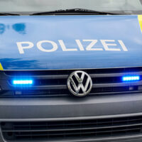 Polizei mit Blaulicht