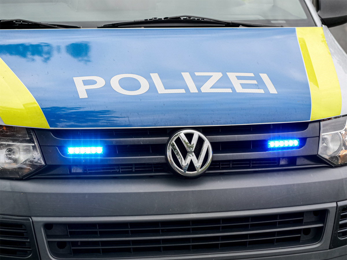 Polizei mit Blaulicht