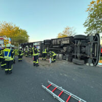 umgekippter LKW