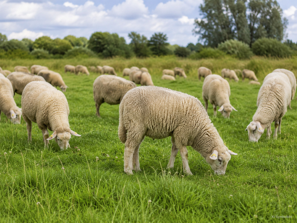 Weidesaison Hannover: Tiere pflegen wichtige Grünflächen Schafe auf der Weide