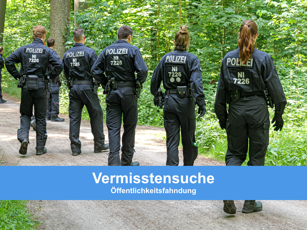 Personensuche mit Großaufgebot Vermisstensuche